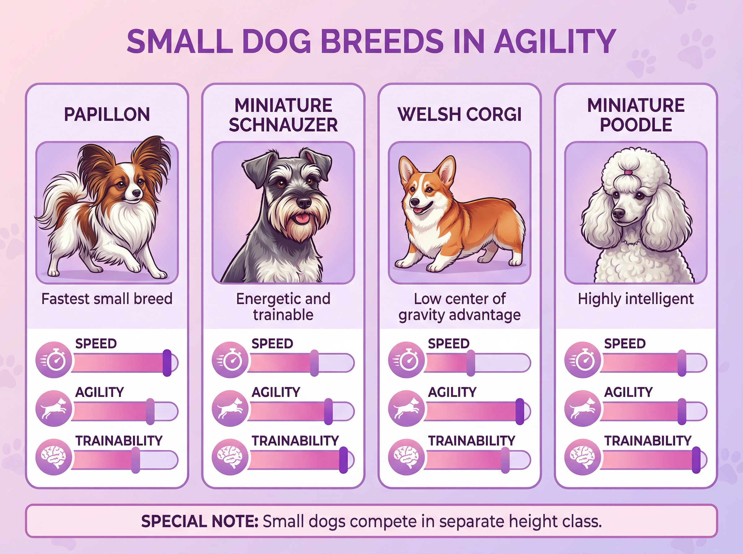 アジリティで活躍する小型犬