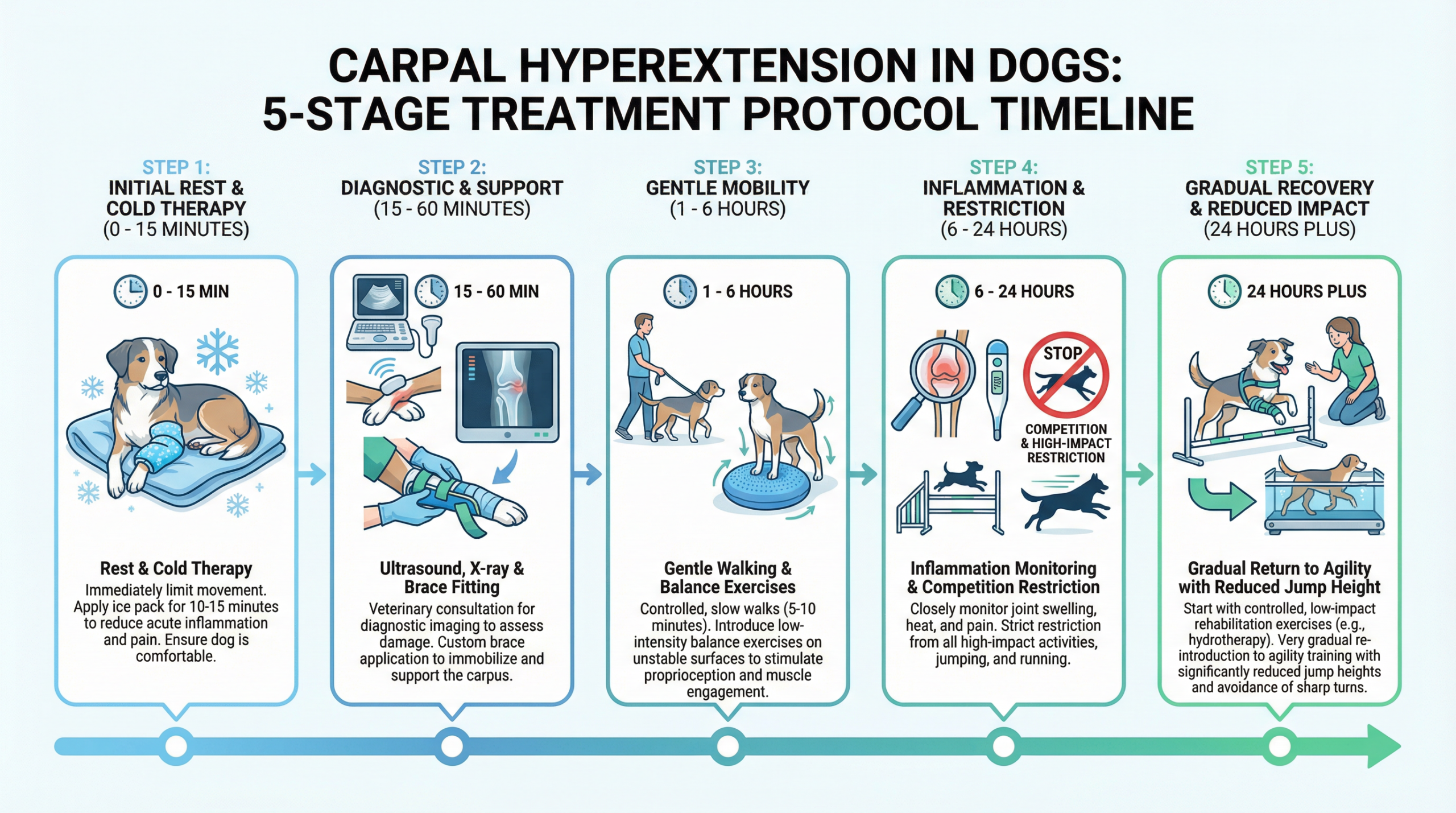 治療プロトコルタイムライン（5段階）