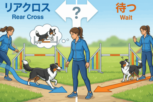 アジリティで犬に追いつけない時の判断術｜リアクロスか待つかの3つの基準