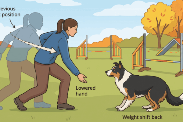 犬への減速サインの出し方とタイミング｜アジリティ5つのボディランゲージ