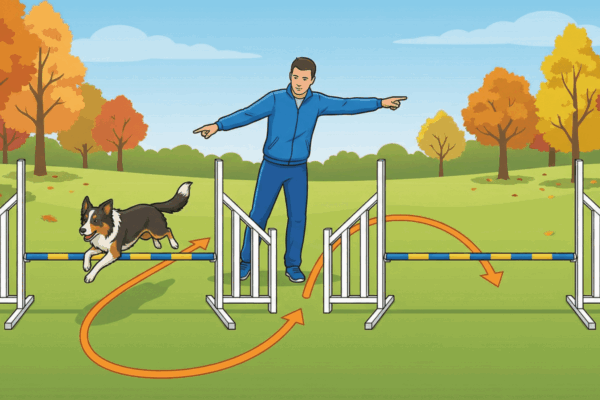 アジリティのスレッドル（S字）攻略｜ハンドラーの最適走路と2つのパターン