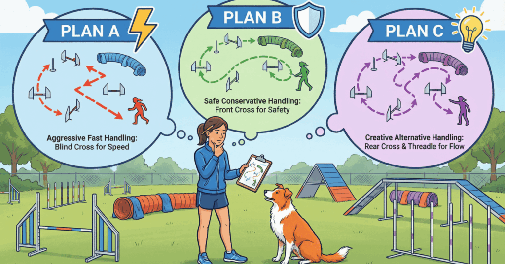 アジリティのコース図分析｜最適ハンドリングを複数パターン考える3ステップ思考法