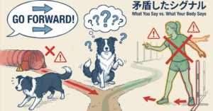 犬が迷うハンドリングシグナル5選｜アジリティのオフコースを防ぐ修正法