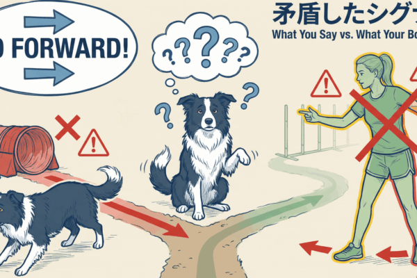 犬が迷うハンドリングシグナル5選｜アジリティのオフコースを防ぐ修正法