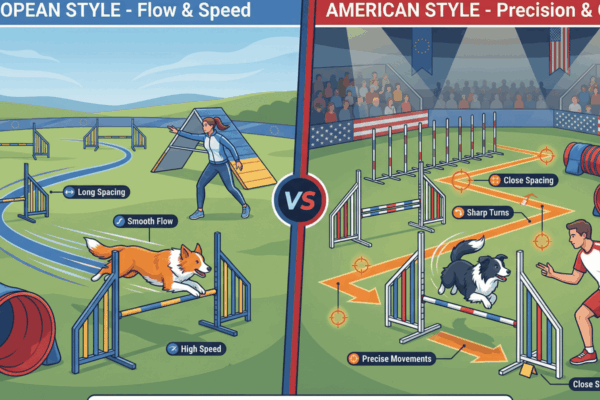 ドッグアジリティのヨーロッパ vs アメリカンスタイル｜ハンドリング思想の違いを比較
