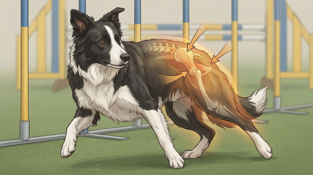アジリティ犬の腸腰筋損傷｜後肢パフォーマンス低下の原因・診断・治療・予防法