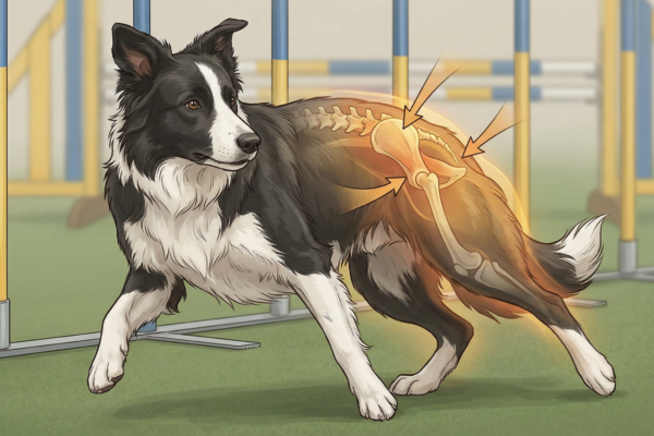 アジリティ犬の腸腰筋損傷｜後肢パフォーマンス低下の原因・診断・治療・予防法