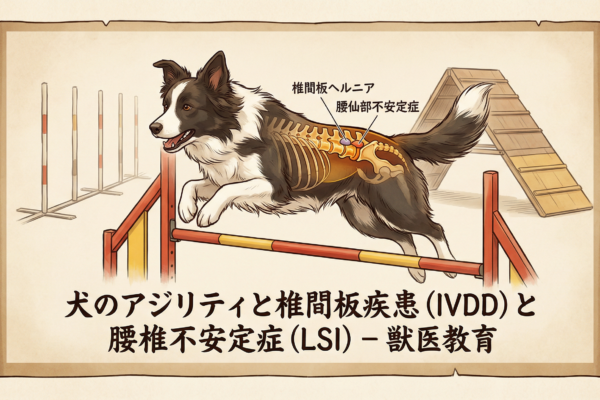 アジリティ犬の椎間板ヘルニア・腰仙椎不安定症｜スラローム・Aフレームのリスクと予防法