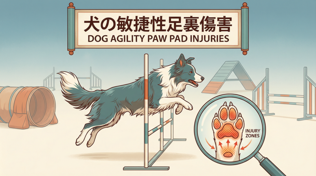 アジリティ犬の足指・肉球損傷｜パッド裂傷・爪損傷の原因・治療・予防法