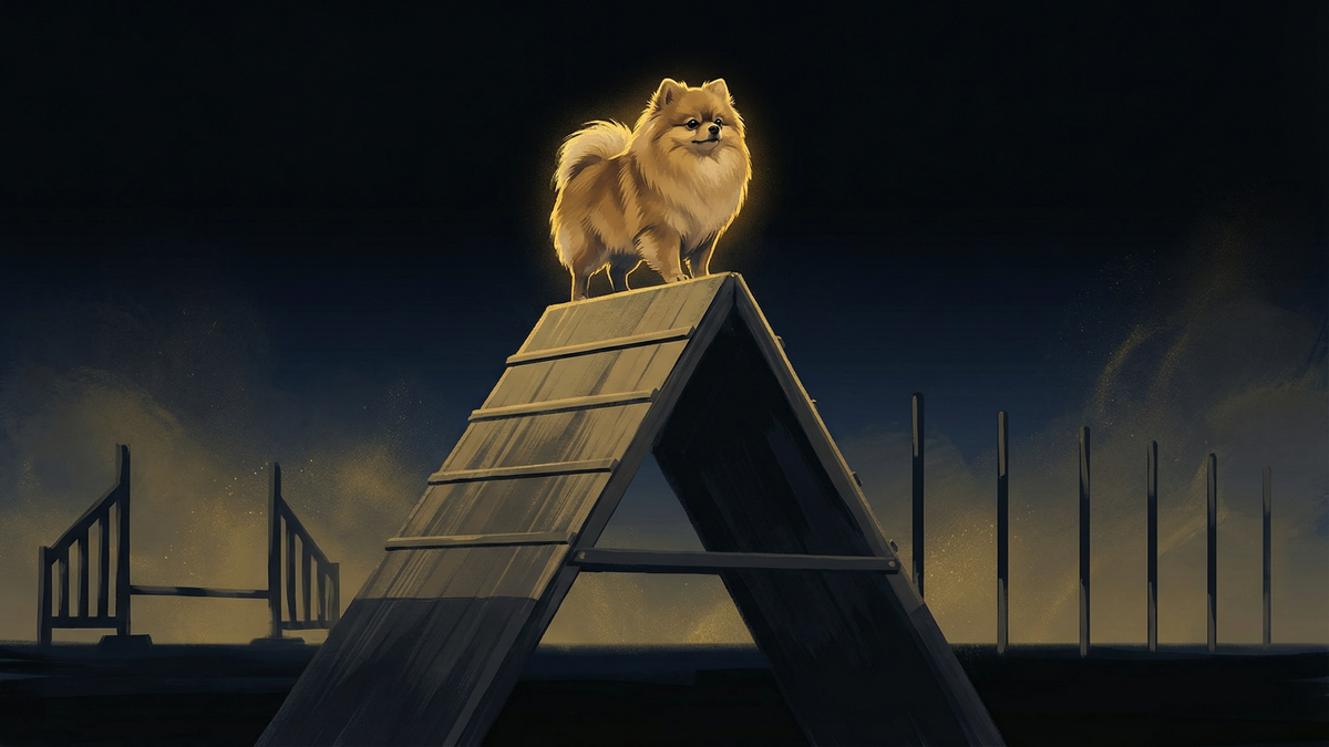 小型犬のアジリティ