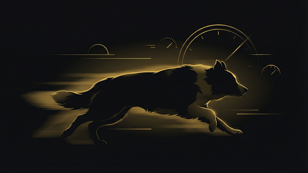 スピード犬のハンドリング