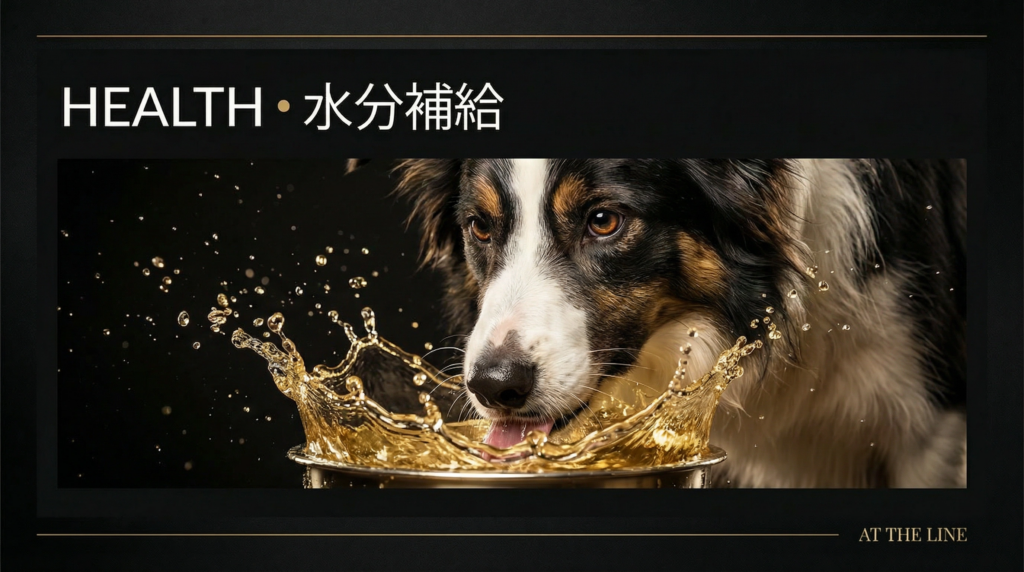 アジリティ犬の水分補給ガイド｜脱水の3つのサインと予防戦略